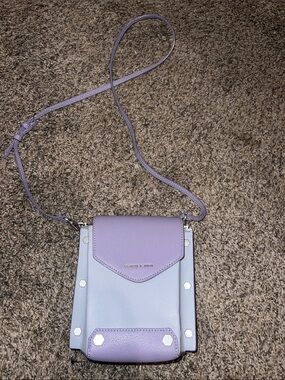 Charles & Keith Two-Tone Lavender Crossbody Bag